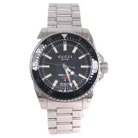 GUCCI - Relógio de aço Gucci Dive 40mm Prata