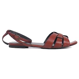 Saint Laurent-SAINT LAURENT Sandals T.EU 40 Leather-Brown