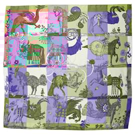 Hermès-HERMES Silk handkerchief T.  Silk-Brown
