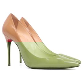 Christian Louboutin-CHRISTIAN LOUBOUTIN Talons T.EU 36.5 Cuir-Beige