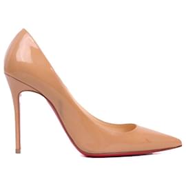 Christian Louboutin-CHRISTIAN LOUBOUTIN Talons T.EU 36.5 Cuir-Beige