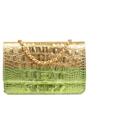 Chanel-CHANEL Handbags T.  Leather-Golden
