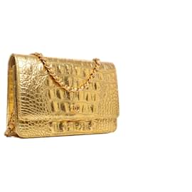 Chanel-CHANEL Handbags T.  Leather-Golden