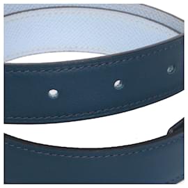 Hermès-HERMES Belts T.cm 75 Leather-Blue