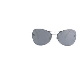 Chanel-CHANEL Sunglasses T.  Metal-Grey