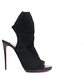 Christian Louboutin-CHRISTIAN LOUBOUTIN Talons T.EU 40.5 Tissu-Noir