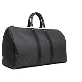 Louis Vuitton-LOUIS VUITTON Travel bags T.  Leather-Black