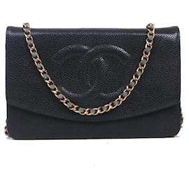 Chanel-CHANEL Handbags T.  Leather-Black