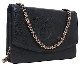 Chanel-CHANEL Handbags T.  Leather-Black