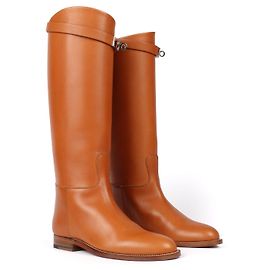 Hermès HERMES Boots T.EU 34 Leather Brown