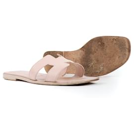 Hermès-HERMES Sandals T.EU 38 Leather-Pink