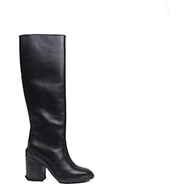Hermès-HERMES Boots T.EU 36 Leather-Black
