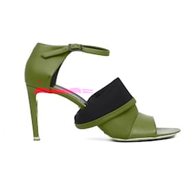 Balenciaga-BALENCIAGA Sandals T.EU 39 Leather-Red