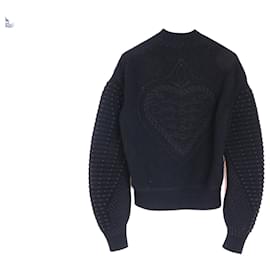 Hermès-HERMES Knitwear T.FR 34 Silk-Black