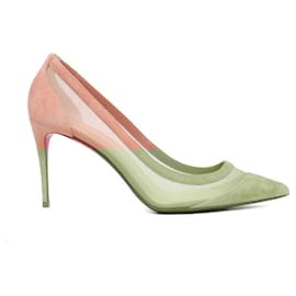 Christian Louboutin-CHRISTIAN LOUBOUTIN Talons T.EU 37 Cuir-Rose