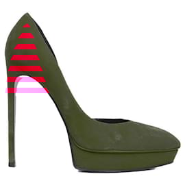 Saint Laurent-SAINT LAURENT Heels T.EU 39 Suede-Red