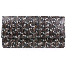 GOYARD Geldbörsen T. Stoff Schwarz