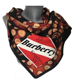 Burberry Silk Scarf Octopus Pattern 90cm Multiple colors