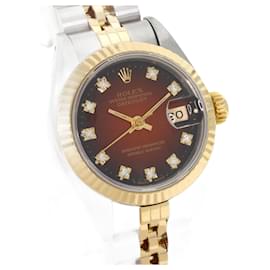 Rolex-Rolex Lady DateJust 26mm-Dark red