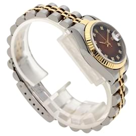 Rolex-Rolex Lady DateJust 26mm-Dark red