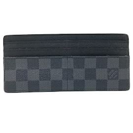 Louis Vuitton-Louis Vuitton Damier Graphite Card Case-Black