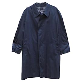 Burberry-Men Coats Outerwear-Navy blue