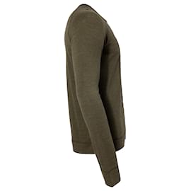 Burberry-Burberry Brit Crewneck Long Sleeve T-Shirt in Olive Lyocell-Green,Olive green