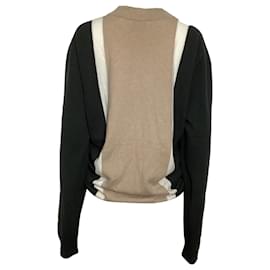 Hermès-Hermès Zipped Cardigan in Multicolor Cashmere-Brown,Red