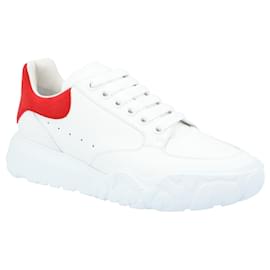 Alexander Mcqueen-Alexander McQueen Oversized Court Trainer-White