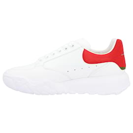 Alexander Mcqueen-Alexander McQueen Oversized Court Trainer-White