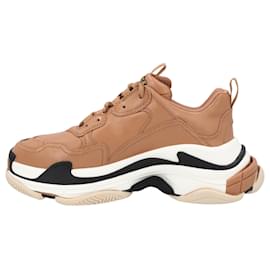 Balenciaga-Balenciaga Triple S 'Nude'-Marrom,Bege