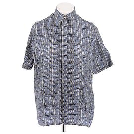 Camicie FENDI T.EU (collo alto / colletto) 39 Seta Blu