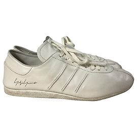 Y3 Baskets Adidas x Y-3 Japon en cuir blanc Blanc Écru