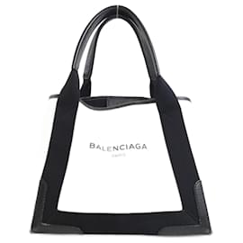 Balenciaga-Balenciaga Navy Cabas S Handbag-Black
