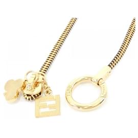 Fendi-Fendi Gold Neck Strap-Golden
