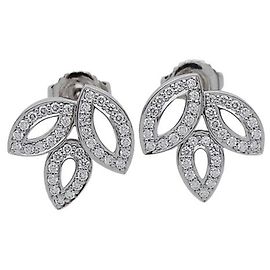 Pendientes de diamante de platino Harry Winston Plata