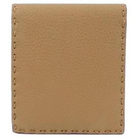 Fendi-Fendi Bi-Fold Wallet in Sand-Sand