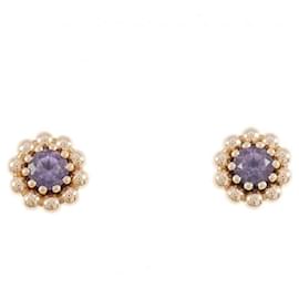 Autre Marque-Ponte Vecchio Flower Amethyst Earrings-Other