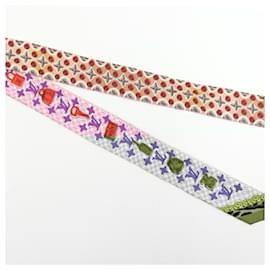 Louis Vuitton-Louis Vuitton Scarf Muffler Bandeau BB Bubble Gram-Red,Multiple colors,Beige