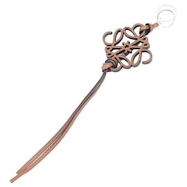 Loewe-Loewe Brown Leather Keyring-Brown