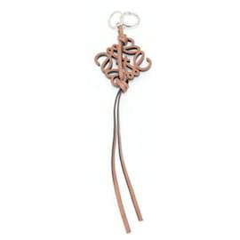 Loewe-Loewe Brown Leather Keyring-Brown