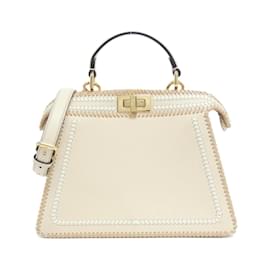 Fendi-Fendi Peekaboo I See You Small Handbag-Camel