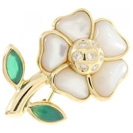 Autre Marque-Ponte Vecchio Flower Color Stone Brooch-Other
