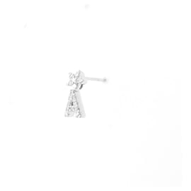 Autre Marque-Ponte Vecchio 18K White Gold Diamond Stud Earring-Other
