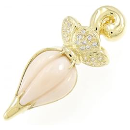 Autre Marque-Ponte Vecchio Umbrella Coral Brooch-Other
