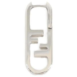 Fendi 7AJ549 B08 Silver Stud Earrings Other