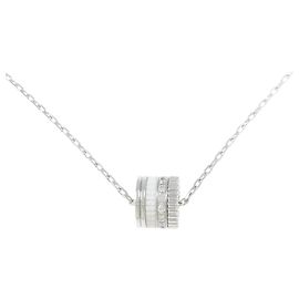 Boucheron Quatre Double Weiß Große Halskette Andere