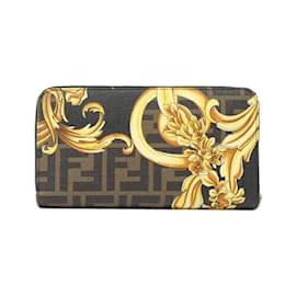 Fendi-Fendi 7M0210 AJJ3 Bi-Fold Wallet-Brown,Black