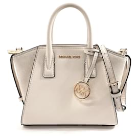 Michael Kors-Michael Kors Abril Satchel Extra Small Handbag-White