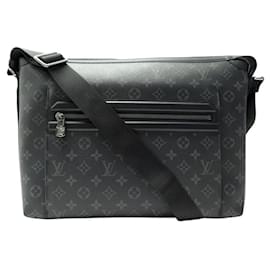 Louis Vuitton-NEW LOUIS VUITTON ODYSSEY MESSENGER MM M44224 MONOGRAM ECLIPSE HANDBAG-Black